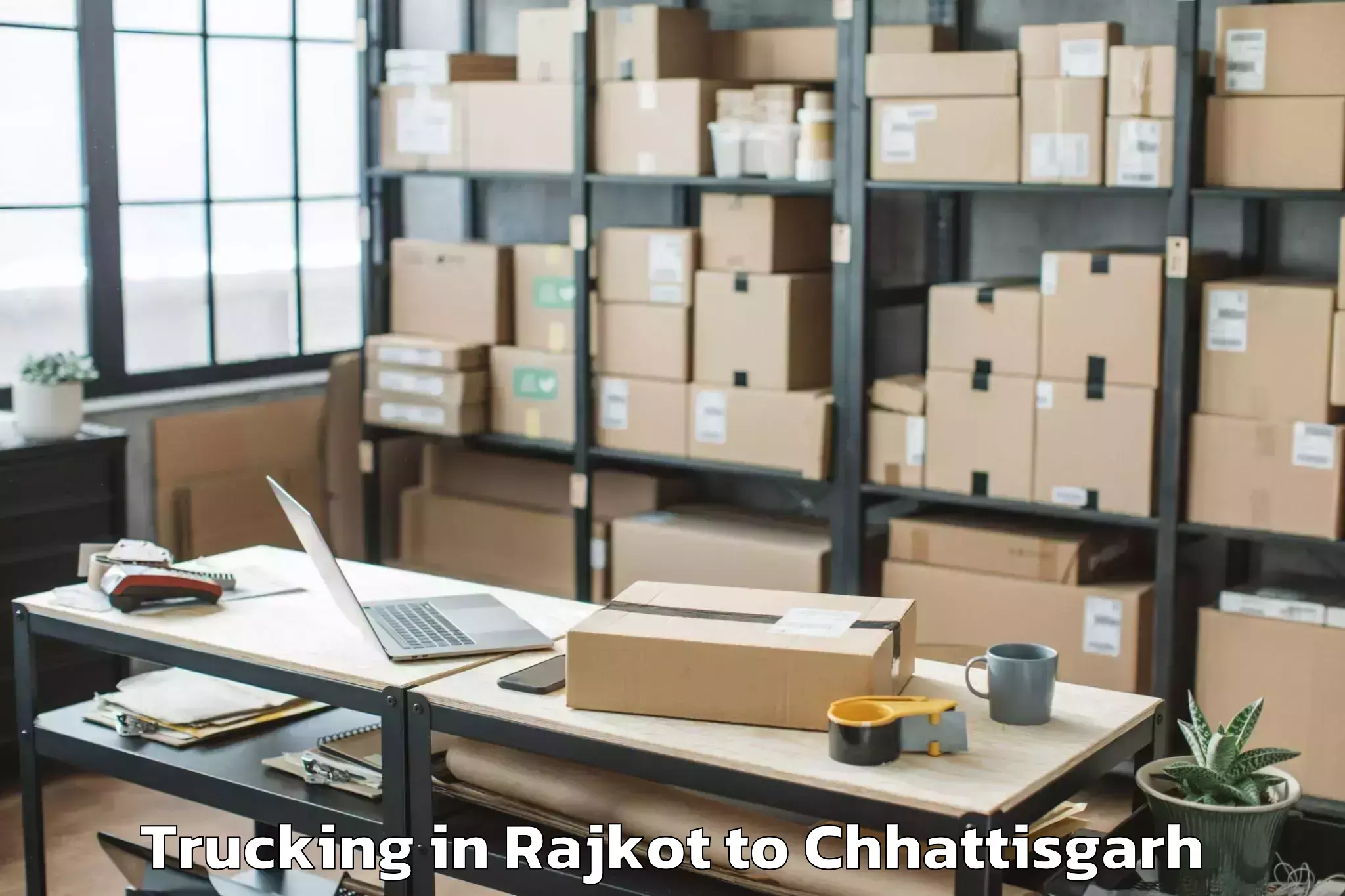 Affordable Rajkot to Chhuriya Trucking